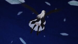 Rating: Safe Score: 0 Tags: 1girl black_dress dress frills hairband image long_hair long_sleeves petals solo suigintou wings User: admin