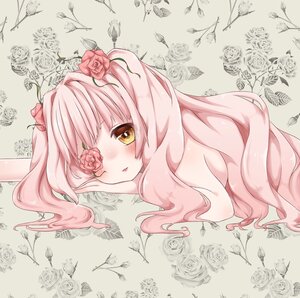 Rating: Safe Score: 0 Tags: 1girl blush flower hair_ornament image kirakishou long_hair looking_at_viewer pink_flower pink_hair pink_rose red_rose rose solo thorns vines white_flower white_rose yellow_eyes User: admin