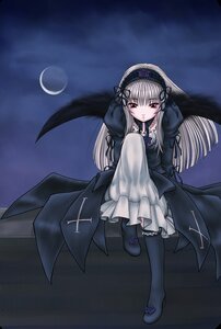 Rating: Safe Score: 0 Tags: 1girl artist_request auto_tagged black_dress black_wings crescent_moon dress flower frilled_sleeves frills full_body full_moon hairband image long_hair long_sleeves looking_at_viewer moon night night_sky pink_eyes red_eyes rose rozen_maiden silver_hair sky solo suigintou wings User: admin