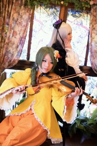 Rating: Safe Score: 0 Tags: 2girls 91076 blonde_hair bow_(instrument) closed_eyes curtains dress flower flute frills hair_flower hair_ornament instrument long_hair long_sleeves multiple_cosplay multiple_girls music playing_instrument sisters sitting tagme violin wide_sleeves window yellow_dress User: admin