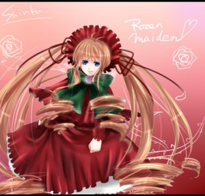 Rating: Safe Score: 0 Tags: 1girl absurdly_long_hair blonde_hair blue_eyes bonnet bow capelet dress drill_hair flower green_bow green_neckwear image letterboxed long_hair long_sleeves looking_at_viewer pink_background pink_flower pink_rose red_dress rose shinku solo standing twin_drills twintails very_long_hair User: admin