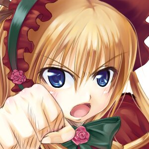 Rating: Safe Score: 0 Tags: 1girl :d angry asa_(swallowtail) blonde_hair blue_eyes blush bow flower hat image long_hair looking_at_viewer lowres open_mouth photoshop_(medium) pink_flower pink_rose punching red_rose rose rozen_maiden shinku simple_background smile solo white_background User: admin