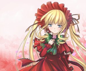 Rating: Safe Score: 0 Tags: 1girl bad_id bad_pixiv_id blonde_hair blue_eyes blush bonnet bow bowtie dress drill_hair flower green_bow green_neckwear hair_ribbon image long_hair long_sleeves looking_at_viewer mtyy photoshop_(medium) red_dress ribbon rose rozen_maiden shinku smile solo twintails User: admin