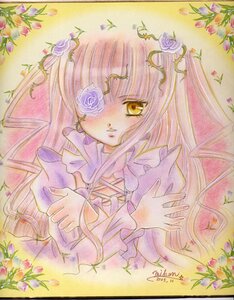 Rating: Safe Score: 0 Tags: 1girl auto_tagged blue_flower colored_pencil_(medium) dress eyepatch flower image kirakishou long_hair long_sleeves marker_(medium) pink_flower pink_hair pink_rose purple_flower purple_rose rose shikishi solo traditional_media watercolor_(medium) yellow_eyes User: admin