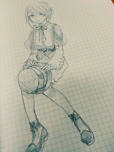 Rating: Safe Score: 0 Tags: 1girl chain-link_fence fence fishnet_legwear fishnets honeycomb_(pattern) honeycomb_background image long_sleeves monochrome pantyhose short_hair shorts sketch solo souseiseki tile_floor tile_wall tiles User: admin