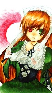 Rating: Safe Score: 0 Tags: 1girl brown_hair dress frills green_dress green_eyes heterochromia image long_hair long_sleeves looking_at_viewer red_eyes simple_background solo suiseiseki User: admin