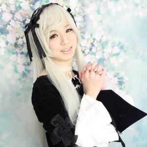 Rating: Safe Score: 0 Tags: 1girl 3d flower gothic_lolita hairband holding_hands interlocked_fingers lace lips lolita_fashion long_hair looking_at_viewer photo realistic red_eyes ribbon smile solo solo_focus suigintou white_hair User: admin