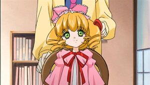 Rating: Safe Score: 0 Tags: 1girl bangs blonde_hair bow chair dress drill_hair green_eyes hina_ichigo hinaichigo image indoors long_hair long_sleeves looking_at_viewer pink_bow pink_dress solo table twin_drills User: admin