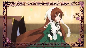 Rating: Safe Score: 0 Tags: 1girl brown_hair dress flower frills green_dress green_eyes heterochromia image long_hair long_sleeves looking_at_viewer pink_flower red_eyes ribbon rose solo suiseiseki very_long_hair watering_can User: admin