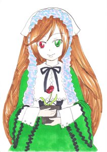 Rating: Safe Score: 0 Tags: 1girl auto_tagged brown_hair dress frills green_dress green_eyes heterochromia image long_hair long_sleeves looking_at_viewer red_eyes simple_background smile solo suiseiseki very_long_hair watering_can white_background User: admin