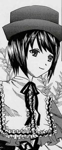 Rating: Safe Score: 0 Tags: 1girl blush closed_mouth cross frills greyscale hat image looking_at_viewer monochrome short_hair smile solo souseiseki star_(symbol) upper_body User: admin