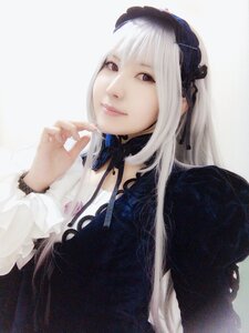 Rating: Safe Score: 0 Tags: 1girl bangs closed_mouth hairband lips long_hair long_sleeves looking_at_viewer red_eyes ribbon solo suigintou upper_body white_hair User: admin