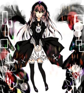 Rating: Safe Score: 0 Tags: 1girl black_dress dress frills full_body hairband image lolita_fashion lolita_hairband long_hair long_sleeves looking_at_viewer open_mouth pink_hair solo standing suigintou thighhighs very_long_hair yellow_eyes User: admin