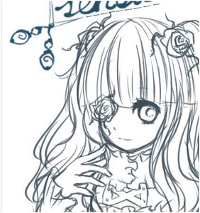 Rating: Safe Score: 0 Tags: 1girl bangs eyepatch flower hair_flower hair_ornament image kirakishou long_hair monochrome rose smile solo striped upper_body User: admin