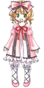 Rating: Safe Score: 0 Tags: 1girl :d blonde_hair bloomers blush bow dress frills full_body green_eyes hair_bow hina_ichigo hinaichigo image long_sleeves looking_at_viewer open_mouth pink_bow pink_dress short_hair simple_background sleeves_past_wrists smile solo standing underwear white_background white_bloomers User: admin