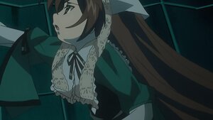 Rating: Safe Score: 0 Tags: 1girl brown_hair dress frills image long_hair open_mouth profile ribbon solo suiseiseki upper_body User: admin