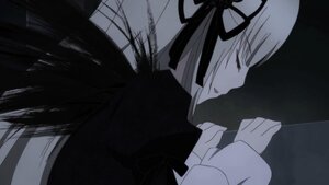 Rating: Safe Score: 0 Tags: 1girl black_ribbon closed_eyes dress from_side hair_ribbon image long_hair long_sleeves profile ribbon solo suigintou upper_body very_long_hair User: admin