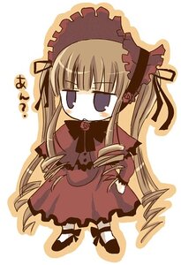 Rating: Safe Score: 0 Tags: 1girl blush bow chibi dress drill_hair flower full_body image long_hair long_sleeves red_dress rose shinku simple_background solo standing twin_drills twintails very_long_hair white_background User: admin