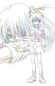 Rating: Safe Score: 0 Tags: 1girl barasuishou belt boots full_body image jacket long_hair long_sleeves looking_at_viewer monochrome open_jacket simple_background sketch solo standing thighhighs white_background User: admin