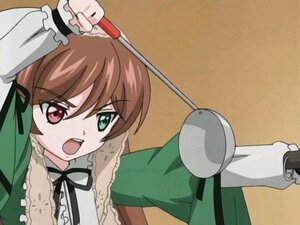Rating: Safe Score: 0 Tags: 1girl black_ribbon brown_hair close-up dress frills green_dress green_eyes heterochromia holding image ladle long_hair long_sleeves neck_ribbon open_mouth red_eyes ribbon rozen_maiden screencap simple_background solo suiseiseki teeth User: admin