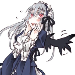 Rating: Safe Score: 0 Tags: 1girl auto_tagged black_wings blush dress flying_sweatdrops frills hairband image long_hair long_sleeves looking_at_viewer open_mouth red_eyes silver_hair simple_background smile solo suigintou tears white_background wings User: admin