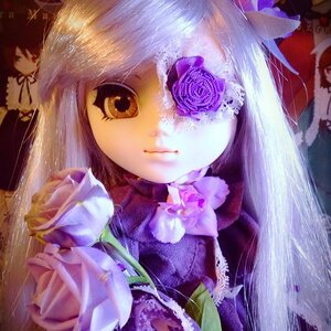 Rating: Safe Score: 0 Tags: akemi_homura barasuishou black_hair doll flower long_hair multiple_girls purple_rose ribbon rose solo User: admin