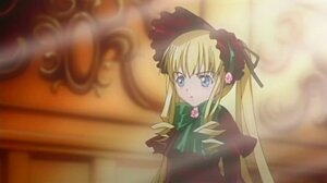 Rating: Safe Score: 0 Tags: 1girl blonde_hair blue_eyes bonnet bow bowtie cup dress image long_hair long_sleeves shinku solo teacup twintails User: admin