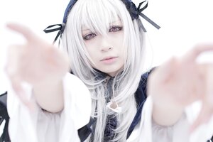 Rating: Safe Score: 0 Tags: 1girl bangs blurry blurry_foreground closed_mouth depth_of_field hair_between_eyes hairband lips long_hair looking_at_viewer ribbon simple_background solo suigintou white_background white_hair User: admin