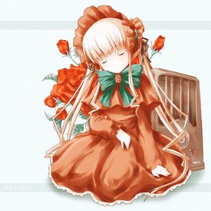 Rating: Safe Score: 0 Tags: 1girl auto_tagged blonde_hair bonnet bow bowtie closed_eyes dress flower green_neckwear image long_hair long_sleeves red_flower red_rose rose shinku sitting sleeping solo very_long_hair User: admin