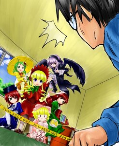 Rating: Safe Score: 0 Tags: 1boy 6+girls black_wings blonde_hair blue_eyes bonnet bow brown_hair dress drill_hair frills green_hair hat heterochromia hina_ichigo image kanaria multiple multiple_boys multiple_girls pink_bow red_eyes shinku short_hair siblings souseiseki suigintou suiseiseki tagme umbrella wings User: admin