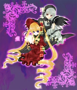 Rating: Safe Score: 0 Tags: 2girls blonde_hair blue_eyes bonnet dress drill_hair frills hairband image long_hair long_sleeves looking_at_viewer multiple_girls pair red_dress red_eyes shinku silver_hair sitting suigintou twintails very_long_hair wings User: admin