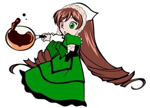 Rating: Safe Score: 0 Tags: 1girl :o brown_hair dress drill_hair frills full_body green_dress green_eyes heterochromia image long_hair long_sleeves open_mouth red_eyes simple_background solo suiseiseki twin_drills very_long_hair watering_can white_background User: admin
