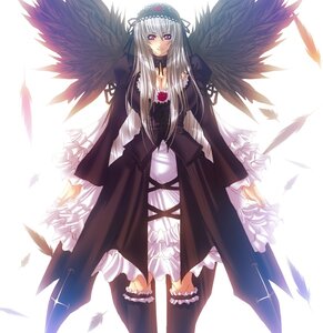 Rating: Safe Score: 0 Tags: 1girl bad_id bad_pixiv_id black_feathers black_wings breasts cleavage dress feathered_wings feathers flower frills hairband huge_breasts image juri_(shiningred) kneehighs long_hair long_sleeves looking_at_viewer older photoshop_(medium) pink_eyes puffy_sleeves purple_eyes rozen_maiden silver_hair socks solo suigintou thighhighs wings User: admin