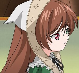 Rating: Safe Score: 0 Tags: 1girl auto_tagged brown_hair dress frills green_eyes head_scarf heterochromia image long_hair long_sleeves red_eyes ribbon solo suiseiseki User: admin