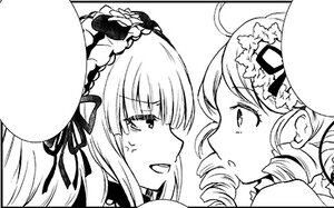 Rating: Safe Score: 0 Tags: 2girls anger_vein blush drill_hair greyscale hair_ornament hairband hand_on_another's_head image kanaria long_hair looking_at_another monochrome multiple_girls pair suigintou twin_drills yuri User: admin