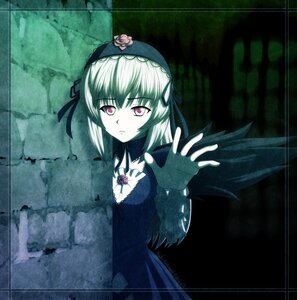 Rating: Safe Score: 0 Tags: 1girl black_wings detached_collar dress flower frills hairband image long_hair long_sleeves looking_at_viewer pale_skin pink_eyes rose silver_hair solo suigintou wings User: admin