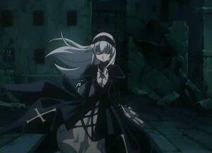 Rating: Safe Score: 0 Tags: 1girl black_dress closed_eyes cross dress frills hairband image long_hair long_sleeves ribbon solo standing suigintou very_long_hair wings User: admin