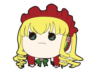 Rating: Safe Score: 0 Tags: 1girl blonde_hair bonnet bow chibi dress drill_hair flower image long_hair long_sleeves rose shinku simple_background solo twin_drills white_background User: admin