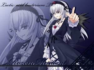 Rating: Safe Score: 0 Tags: 1girl black_dress dress flower frills hairband image lolita_hairband long_hair long_sleeves looking_at_viewer red_eyes ribbon rose silver_hair solo suigintou wings zoom_layer User: admin
