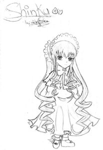 Rating: Safe Score: 0 Tags: 1girl bowtie dress drill_hair full_body greyscale image long_hair long_sleeves looking_at_viewer monochrome ringlets shinku simple_background solo standing striped twin_drills very_long_hair white_background User: admin