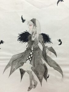 Rating: Safe Score: 0 Tags: 1girl bird black_feathers boots bug butterfly crow dress feathers full_body greyscale high_heels image insect long_hair long_sleeves looking_back monochrome solo spot_color suigintou wings User: admin