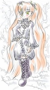 Rating: Safe Score: 0 Tags: 1girl blush boots cross-laced_footwear dress flower frills full_body hair_ornament image kirakishou long_hair long_sleeves pink_hair solo standing two_side_up very_long_hair white_dress yellow_eyes User: admin