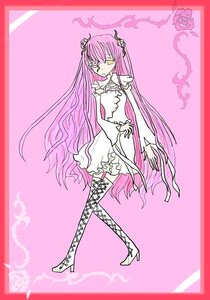 Rating: Safe Score: 0 Tags: 1girl boots border dress flower gloves high_heels image kirakishou long_hair pink_hair rose solo thigh_boots thighhighs two_side_up ultimate_madoka very_long_hair white_dress white_footwear yellow_eyes User: admin
