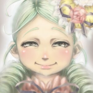 Rating: Safe Score: 0 Tags: 1girl black_eyes blurry blush close-up closed_mouth depth_of_field drill_hair face flower grey_eyes hair_ornament image kanaria looking_at_viewer ringlets smile solo white_flower User: admin