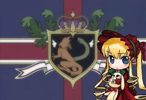 Rating: Safe Score: 0 Tags: 1girl blonde_hair blue_eyes blush bonnet dress image long_hair long_sleeves looking_at_viewer red_dress shinku sitting solo stuffed_animal twintails User: admin