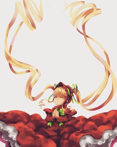 Rating: Safe Score: 0 Tags: 1girl absurdly_long_hair blonde_hair bonnet bow closed_eyes dress flower grey_background image long_hair long_sleeves ribbon shinku sleeping solo striped teacup twintails very_long_hair User: admin