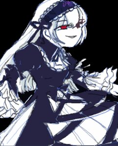 Rating: Safe Score: 0 Tags: 1girl blurry blurry_foreground depth_of_field dress frilled_sleeves frills gothic_lolita hairband image lolita_fashion lolita_hairband long_hair long_sleeves puffy_sleeves red_eyes smile solo suigintou User: admin