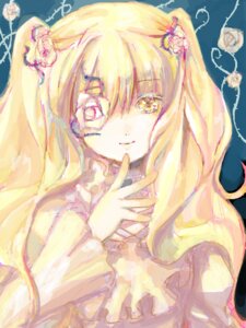 Rating: Safe Score: 0 Tags: 1girl blonde_hair flower hair_flower hair_ornament image kirakishou long_hair looking_at_viewer rose solo upper_body yellow_eyes User: admin