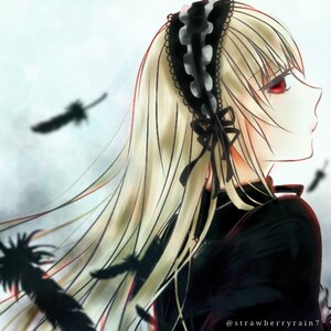 Rating: Safe Score: 0 Tags: 1girl bangs bird black_dress black_feathers black_ribbon blonde_hair blurry blurry_foreground depth_of_field dress feathers hairband image lolita_fashion long_hair long_sleeves profile red_eyes ribbon solo suigintou twitter_username upper_body User: admin