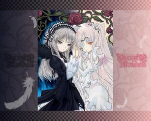 Rating: Safe Score: 0 Tags: 2girls black_dress dress feathers flower frills hairband image kirakishou lolita_fashion long_hair long_sleeves looking_at_viewer multiple_girls pair pink_hair red_eyes red_flower red_rose rose silver_hair suigintou wings User: admin